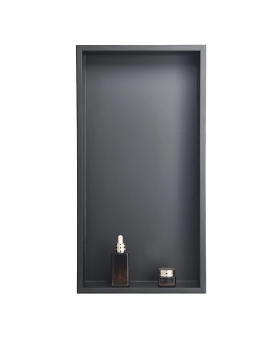 Slickblue Recessed Shower Shelf in Stainless Steel for Wall-Mounted Organization