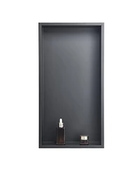Slickblue Recessed Shower Shelf in Stainless Steel for Wall-Mounted Organization