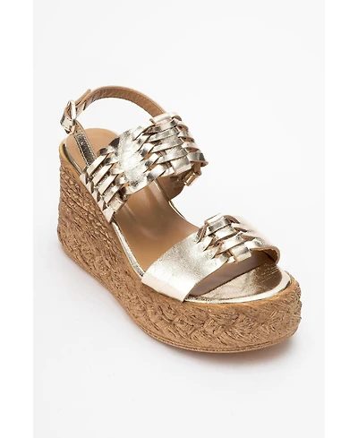 Olien Leather Platform Espadrilles (Women)