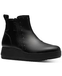Clarks Collection Women's Zylah Willow Wedge Booties