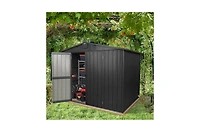 Clihome 6.2-ft x 8.2-ft Galvanized steel Storage Shed