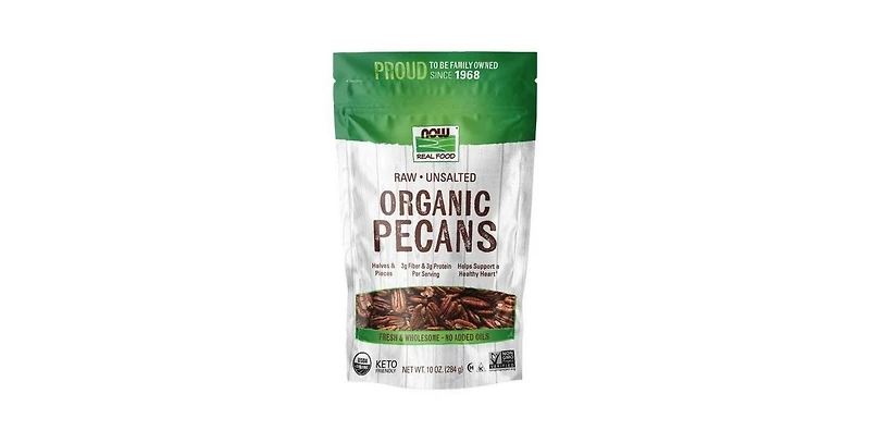 Now Foods Raw Pecans And Unsalted ,10 Oz