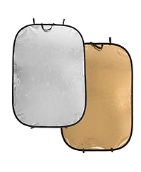Manfrotto 48x72" Collapsible Oval Reflector, Silver/Gold