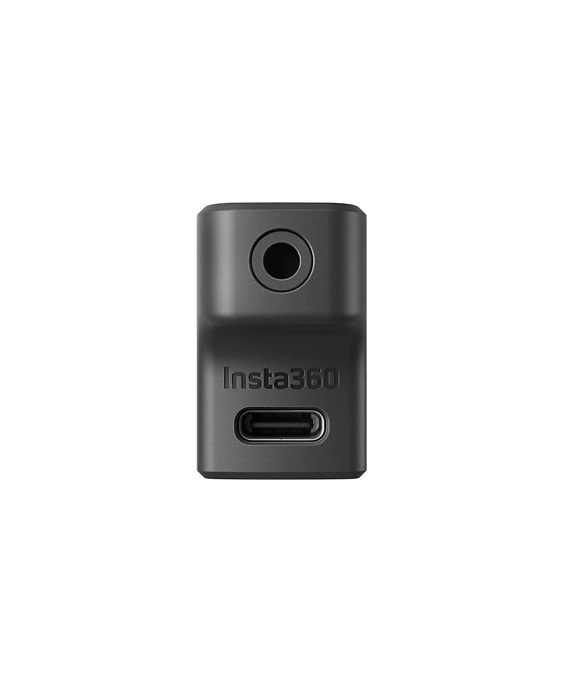 Insta360 Microphone Adapter for Ace and Ace Pro/Pro 2 Action Cameras, Black