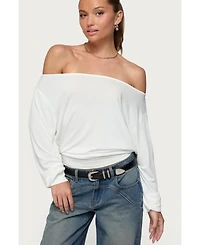 Edikted Women's Nannie Off Shoulder Oversized Top