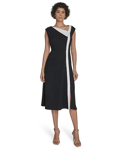 Calvin Klein Women's Colorblocked Midi Dress