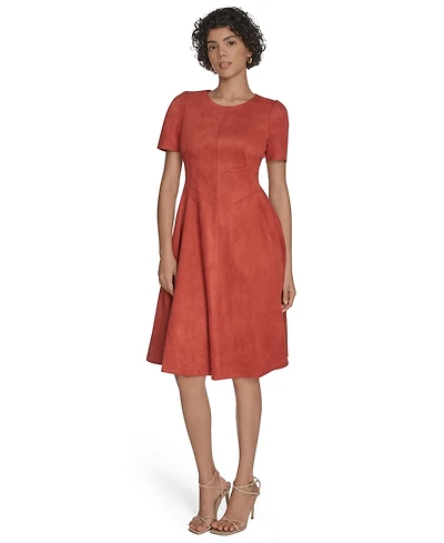 Calvin Klein Women's Fit and Flare Short Dress
