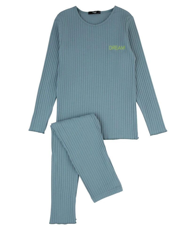 NoggiWear Kids Ribbed Cotton Loungewear Set