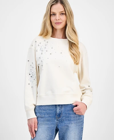 I.n.c. International Concepts Petite Embellished Sweatshirt, Macy's Exclusive