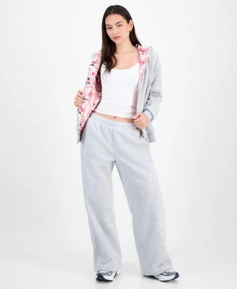 Ultra Flirt Juniors Full Zip Faux Fur Lined Hoodie Faux Fur Lined Sweatpants