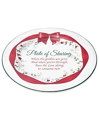 Winterberry Red Ribbon Sharing Plate