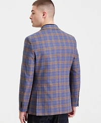 Nautica Men's Cotton & Linen Printed Modern-Fit Sport Coat