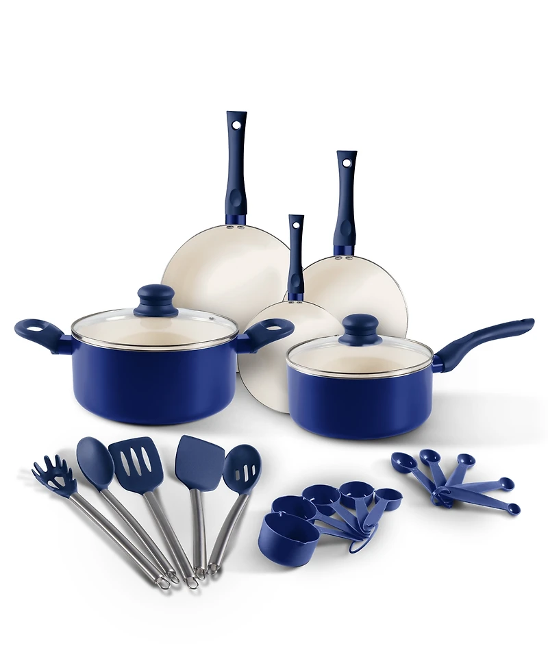 Albo Brands Ceramic Nonstick 22-Pc. Cookware Set