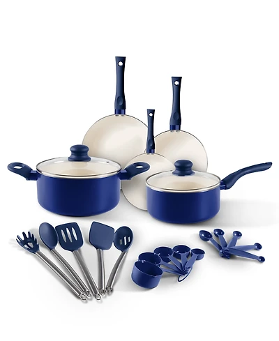 Albo Brands Ceramic Nonstick 22-Pc. Cookware Set