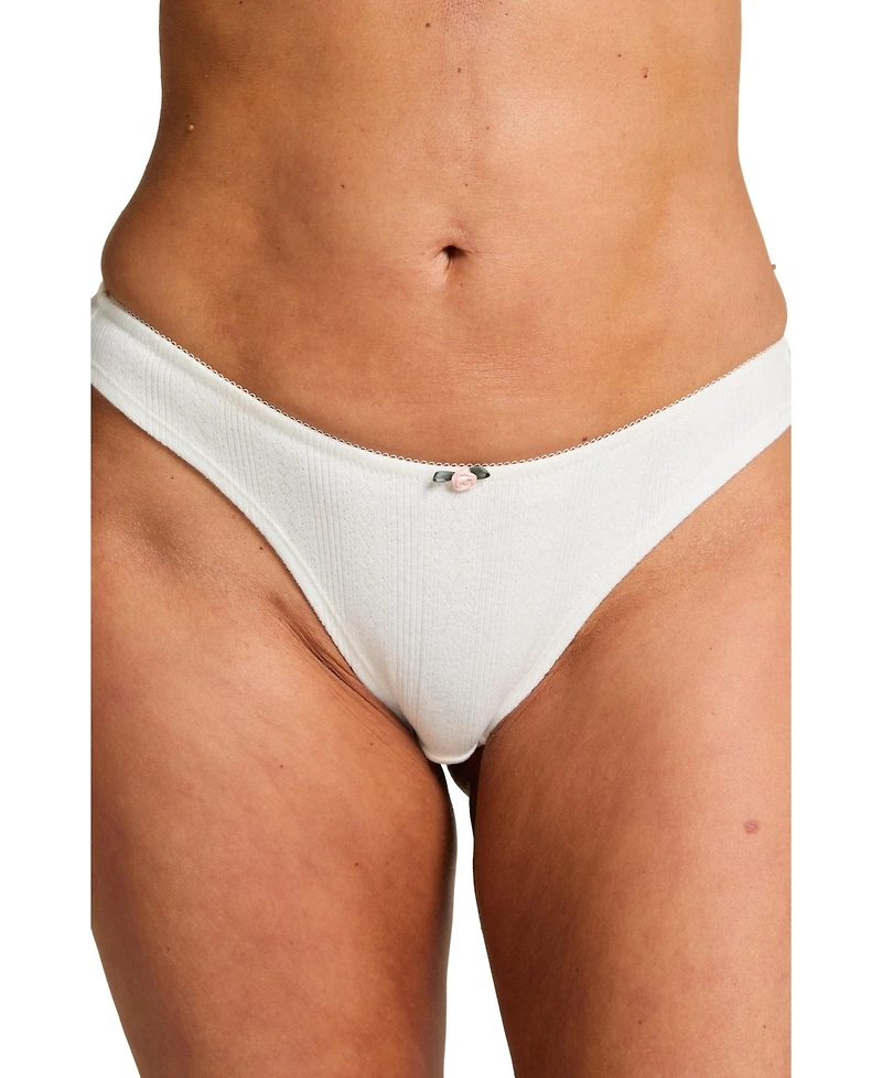 Hunkemoller Women's Pointelle Brazilian