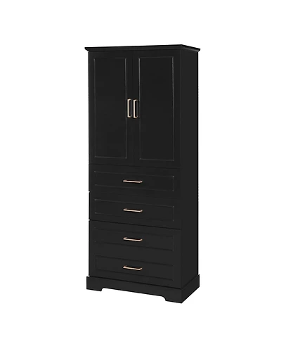 Casainc 72.2" Tall Freestanding Bathroom Cabinet with 3 Drawers, Adjustable Shelf, Soft-Close Doors and Steel Handles
