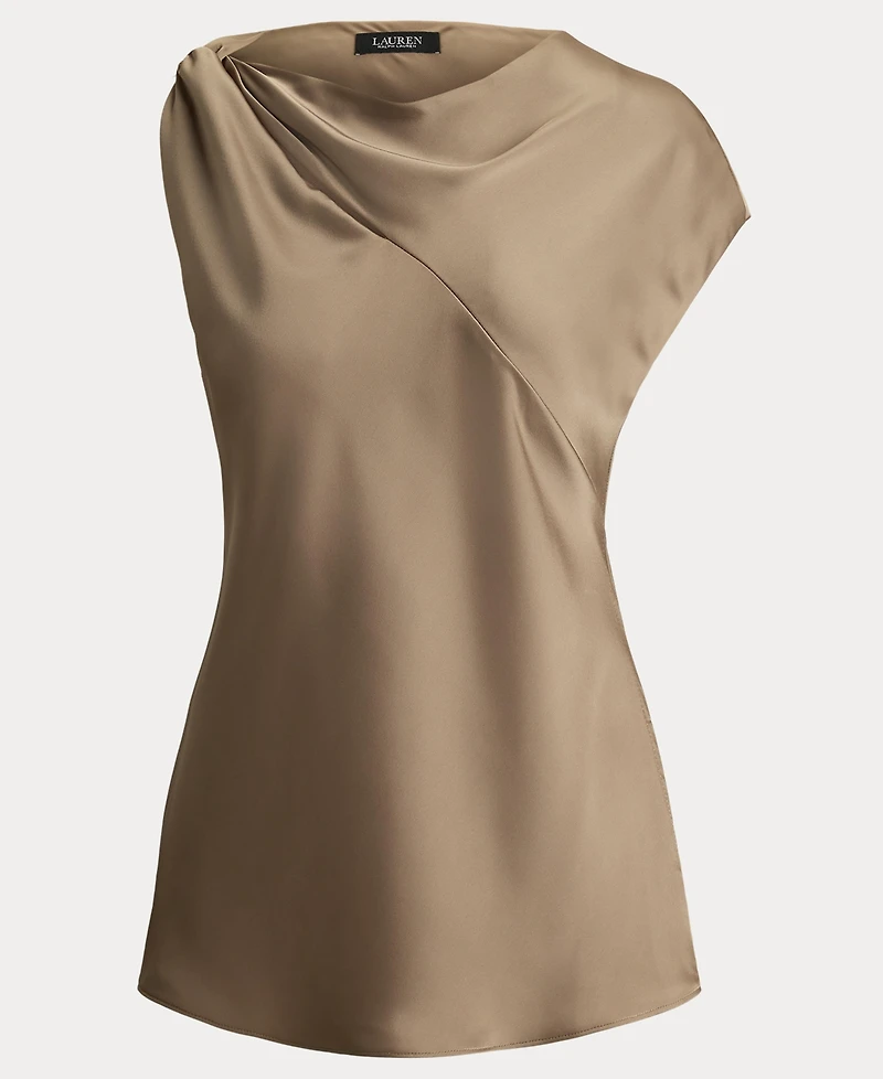 Lauren Ralph Lauren Women's Charmeuse Asymmetrical Blouse