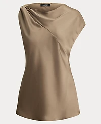 Lauren Ralph Lauren Women's Charmeuse Asymmetrical Blouse