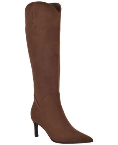 Guess Womens Palisa Tall Kitten Heel Dress Boots Regular Wide Calf