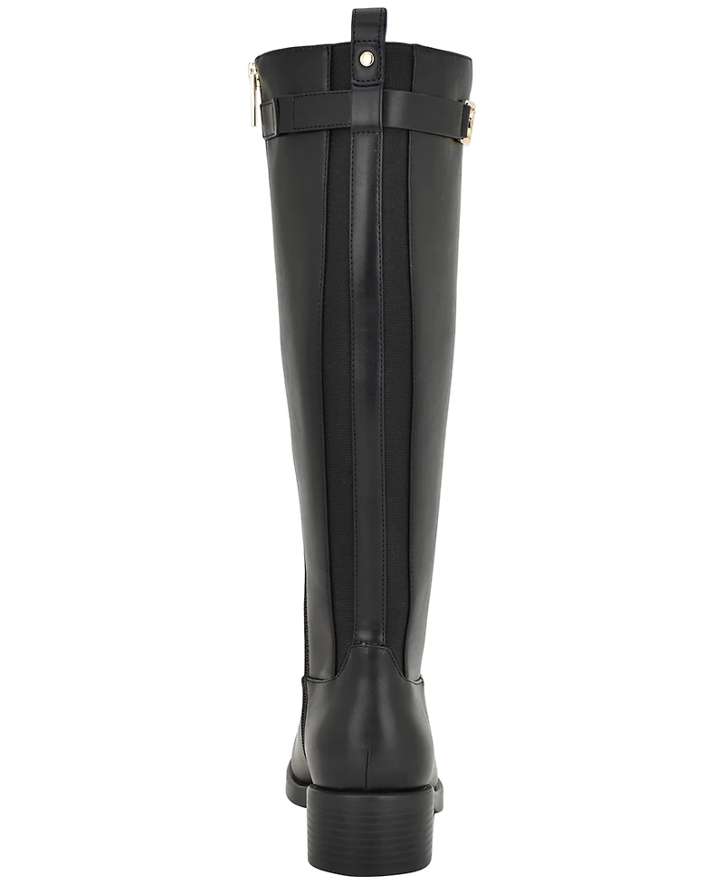 Tommy Hilfiger Women's Iviann Wide Calf Tall Riding Boots