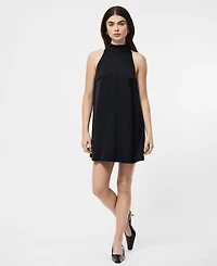 French Connection Women's Ennis Satin Micro Mini Babydoll Dress