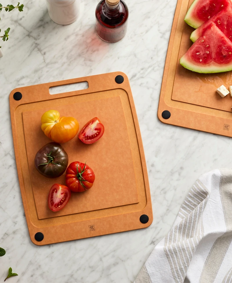 Zwilling Plant Fiber 14x11.25" Natural with Juice Grooves and Silicone Feet Cutting Board