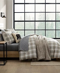 Eddie Bauer Ashland Plaid Cotton Reversible -Pc. Comforter Set