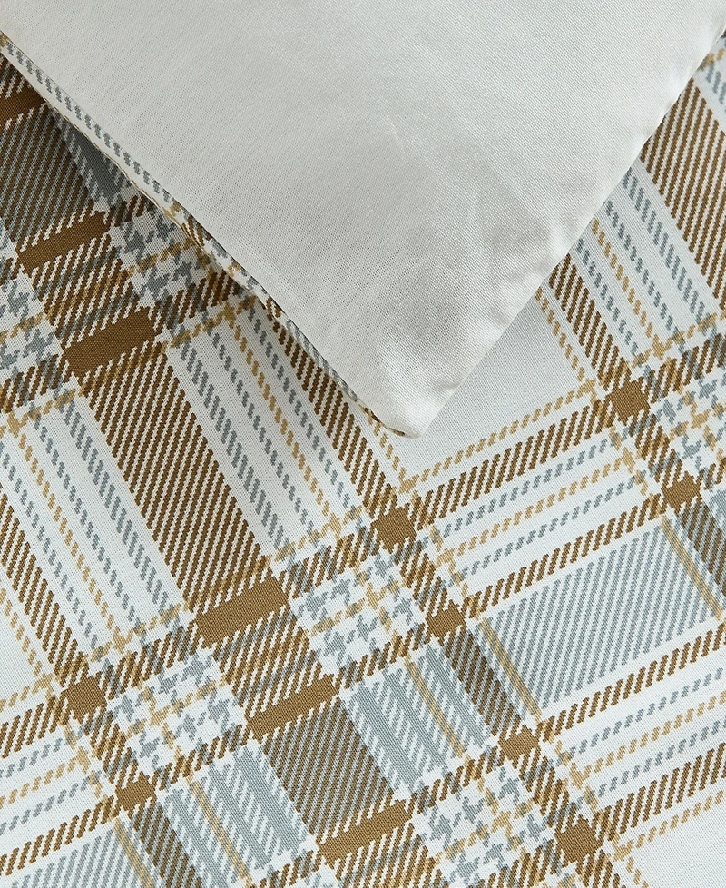 Eddie Bauer Ashland Plaid Cotton Reversible -Pc. Comforter Set