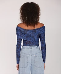Avec Les Filles Women's Off-The-Shoulder Bodysuit Top