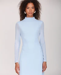 Avec Les Filles Women's Mock Neck Maxi Dress