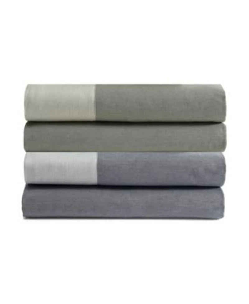 Calvin Klein Contrast Weave Rekoop Sateen Sheet Set