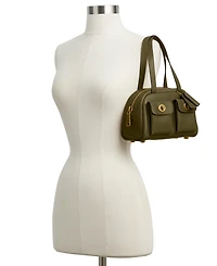 Coach Originals Twin Turnlock Small Waxed Leather Shoulder Bag 20