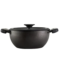 Tramontina Utsava Pre-Seasoned Cast Iron 2.3-Quart Kadai with Lid