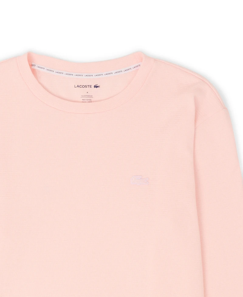 Lacoste Men's Waffle-Knit Thermal Sleep Shirt