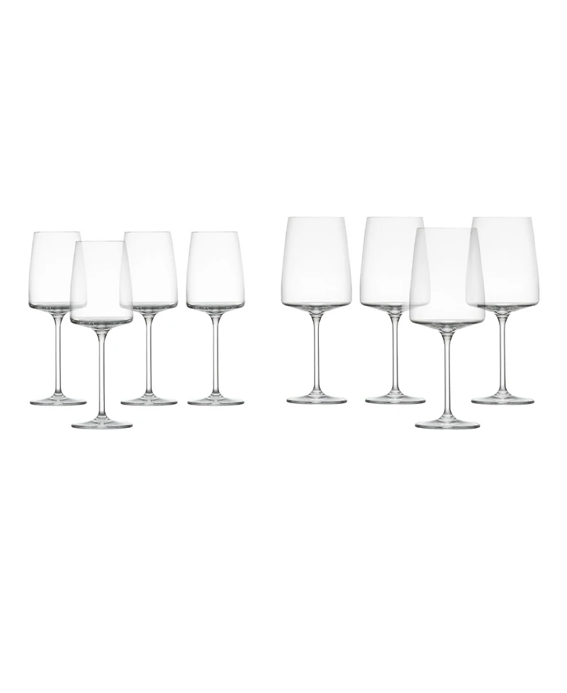 Zwiesel Glas Sensa Red and White Wine Glasses, Set of 8