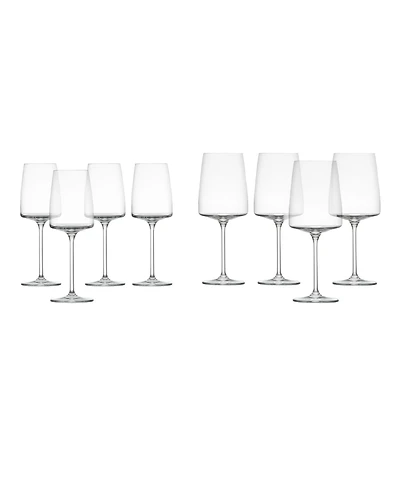 Zwiesel Glas Sensa Red and White Wine Glasses, Set of 8