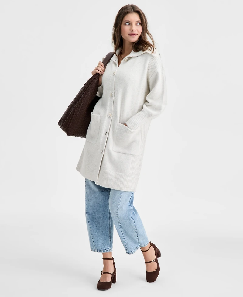 On 34th Women's Collared Duster Cardigan, Macy's Exclusive