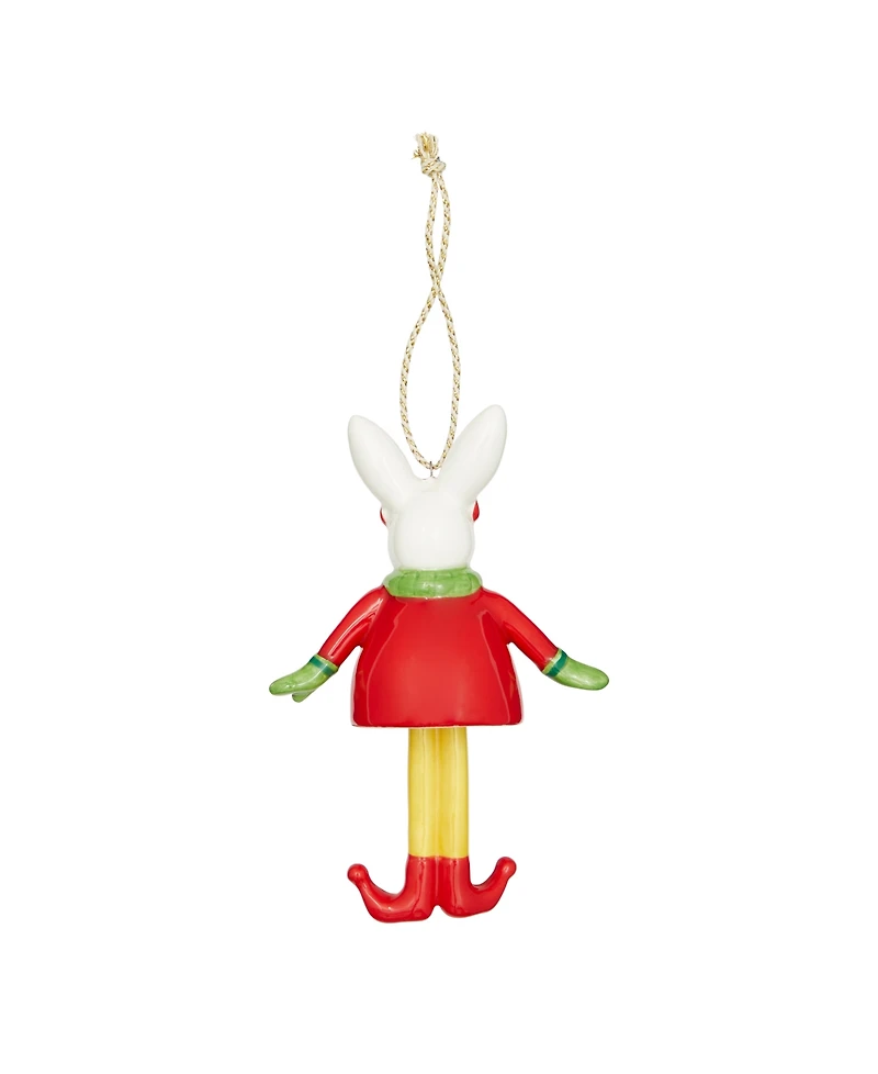 Spode Kit Kemp Christmas Bell Bunny Ornament