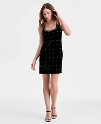 On 34th Women's Embellished Stretch Velvet Mini Dress, Macy's Exclusive