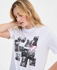 On 34th Women's Knit Photo Collage Graphic T-Shirt, Macy's Exclusive