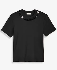 On 34th Women's Paillette Embellished T-Shirt, Macy's Exclusive