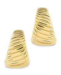 Sterling Forever Beth Twisted Croissant Ear Cuff Earrings