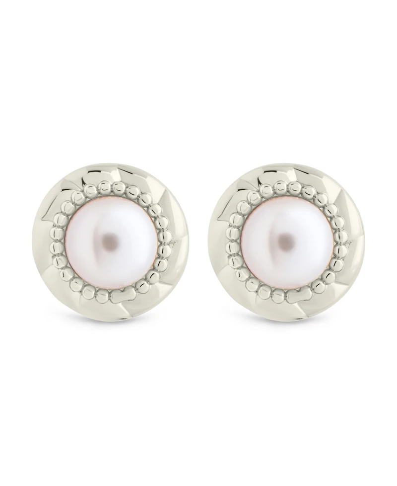 Sterling Forever Eudora Cultivated Pearl Stud Earrings