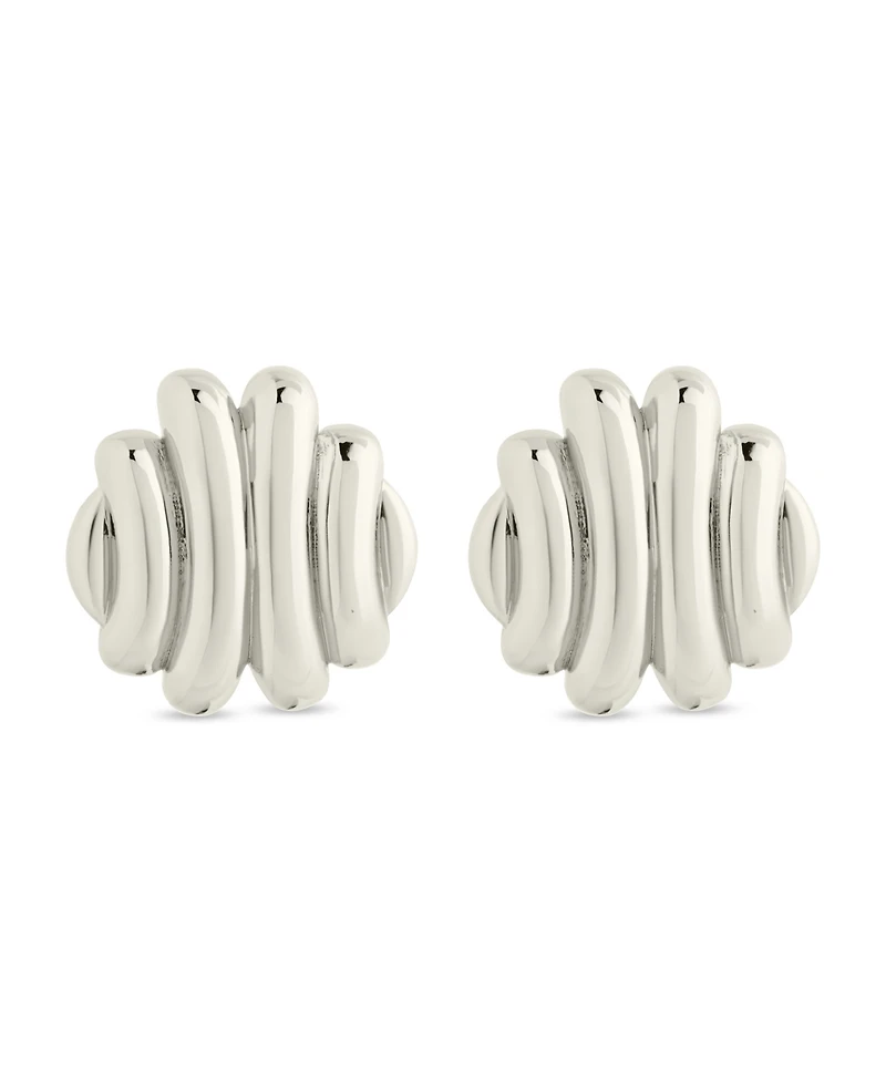 Sterling Forever Rudy Textured Stud Earrings
