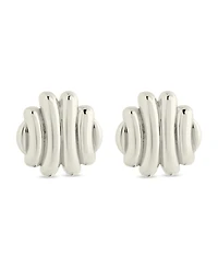 Sterling Forever Rudy Textured Stud Earrings