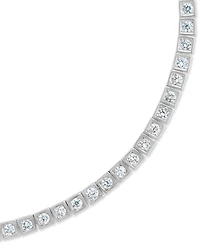 Sterling Forever Christina Square Cubic Zirconia Tennis Bracelet