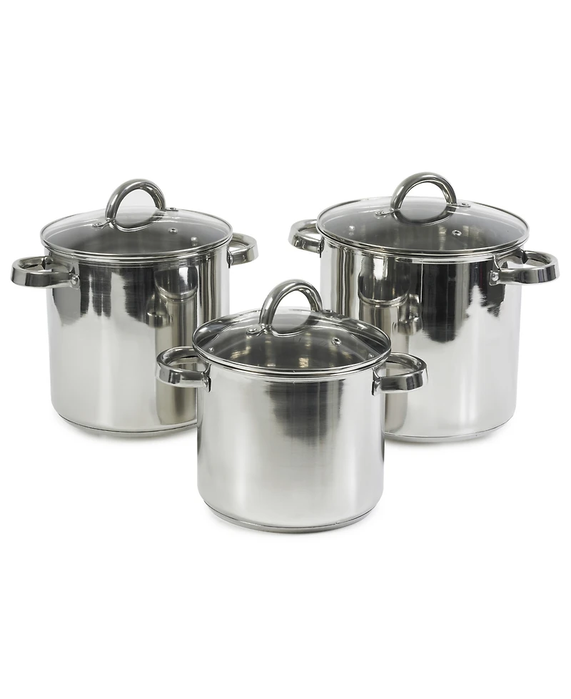 Sedona Kitchen Stainless Steel 3-Pc. Stock Pot Set
