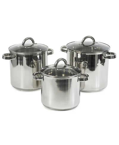 Sedona Kitchen Stainless Steel 3-Pc. Stock Pot Set