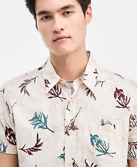 Sun + Stone Men's Orion Leaf Short-Sleeve Button-Up Shirt, Macy's Exclusive