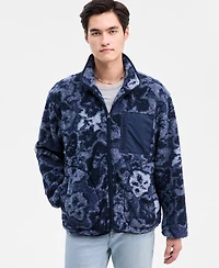 Sun + Stone Men's Creed Faux Sherpa Jacket, Macy's Exclusive
